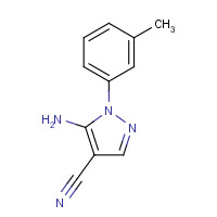 175135-59-8 5-amino-1-(3-methylphenyl)pyrazole-4-carbonitrile chemical structure
