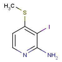 215526-99-1 3-iodo-4-methylsulfanylpyridin-2-amine chemical structure