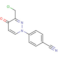 1314389-02-0 4-[3-(chloromethyl)-4-oxopyridazin-1-yl]benzonitrile chemical structure