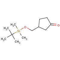 173776-28-8 3-[[tert-butyl(dimethyl)silyl]oxymethyl]cyclopentan-1-one chemical structure