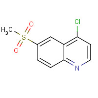 454705-62-5 4-chloro-6-methylsulfonylquinoline chemical structure