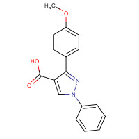 372107-36-3 3-(4-methoxyphenyl)-1-phenylpyrazole-4-carboxylic acid chemical structure