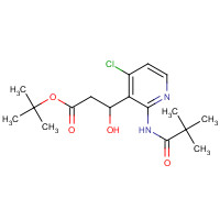 749925-47-1 tert-butyl 3-[4-chloro-2-(2,2-dimethylpropanoylamino)pyridin-3-yl]-3-hydroxypropanoate chemical structure