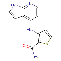 1265225-65-7 3-(1H-pyrrolo[2,3-b]pyridin-4-ylamino)thiophene-2-carboxamide chemical structure