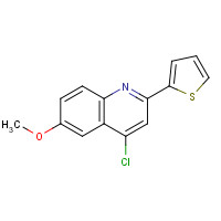 954225-75-3 4-chloro-6-methoxy-2-thiophen-2-ylquinoline chemical structure