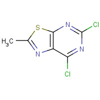 7464-11-1 5,7-dichloro-2-methyl-[1,3]thiazolo[5,4-d]pyrimidine chemical structure