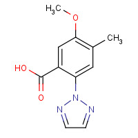1429776-75-9 5-methoxy-4-methyl-2-(triazol-2-yl)benzoic acid chemical structure