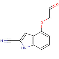 845887-42-5 4-(2-oxoethoxy)-1H-indole-2-carbonitrile chemical structure