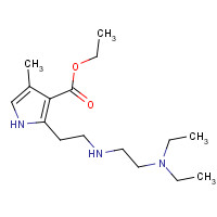 945381-59-9 ethyl 2-[2-[2-(diethylamino)ethylamino]ethyl]-4-methyl-1H-pyrrole-3-carboxylate chemical structure