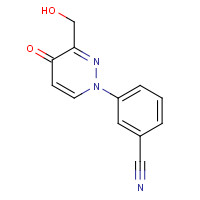 1314396-50-3 3-[3-(hydroxymethyl)-4-oxopyridazin-1-yl]benzonitrile chemical structure