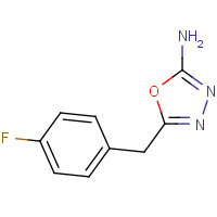828911-26-8 5-[(4-fluorophenyl)methyl]-1,3,4-oxadiazol-2-amine chemical structure