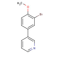 914349-55-6 3-(3-bromo-4-methoxyphenyl)pyridine chemical structure