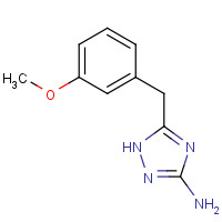 502685-73-6 5-[(3-methoxyphenyl)methyl]-1H-1,2,4-triazol-3-amine chemical structure