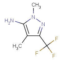 164668-13-7 2,4-dimethyl-5-(trifluoromethyl)pyrazol-3-amine chemical structure