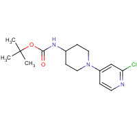 1206248-07-8 tert-butyl N-[1-(2-chloropyridin-4-yl)piperidin-4-yl]carbamate chemical structure