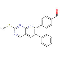 867353-44-4 4-(2-methylsulfanyl-6-phenylpyrido[2,3-d]pyrimidin-7-yl)benzaldehyde chemical structure