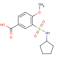 735305-59-6 3-(cyclopentylsulfamoyl)-4-methoxybenzoic acid chemical structure