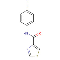 1027705-20-9 N-(4-iodophenyl)-1,3-thiazole-4-carboxamide chemical structure