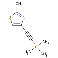 329203-85-2 trimethyl-[2-(2-methyl-1,3-thiazol-4-yl)ethynyl]silane chemical structure