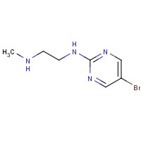550345-60-3 N'-(5-bromopyrimidin-2-yl)-N-methylethane-1,2-diamine chemical structure