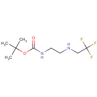 1190890-14-2 tert-butyl N-[2-(2,2,2-trifluoroethylamino)ethyl]carbamate chemical structure