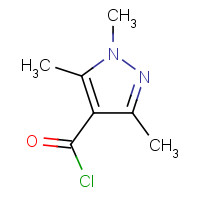 98298-63-6 1,3,5-trimethylpyrazole-4-carbonyl chloride chemical structure