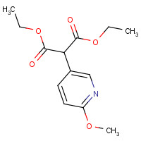 902130-84-1 diethyl 2-(6-methoxypyridin-3-yl)propanedioate chemical structure