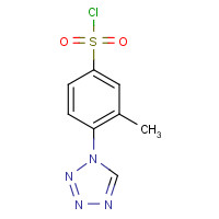 1099632-63-9 3-methyl-4-(tetrazol-1-yl)benzenesulfonyl chloride chemical structure