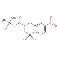 570409-62-0 tert-butyl 8,8-dimethyl-3-nitro-5,7-dihydro-1,6-naphthyridine-6-carboxylate chemical structure