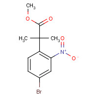 544709-66-2 methyl 2-(4-bromo-2-nitrophenyl)-2-methylpropanoate chemical structure