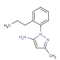 1380573-87-4 5-methyl-2-(2-propylphenyl)pyrazol-3-amine chemical structure