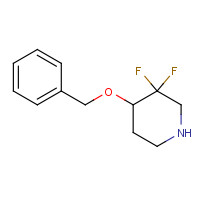 1206540-59-1 3,3-difluoro-4-phenylmethoxypiperidine chemical structure