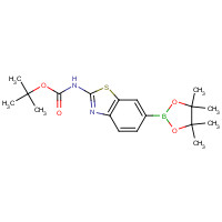1244059-50-4 tert-butyl N-[6-(4,4,5,5-tetramethyl-1,3,2-dioxaborolan-2-yl)-1,3-benzothiazol-2-yl]carbamate chemical structure