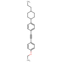 167633-81-0 1-ethoxy-4-[2-[4-(4-propylcyclohexyl)phenyl]ethynyl]benzene chemical structure