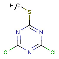 13705-05-0 2,4-dichloro-6-methylsulfanyl-1,3,5-triazine chemical structure