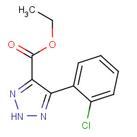 51719-76-7 ethyl 5-(2-chlorophenyl)-2H-triazole-4-carboxylate chemical structure
