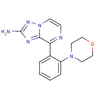1360612-84-5 8-(2-morpholin-4-ylphenyl)-[1,2,4]triazolo[1,5-a]pyrazin-2-amine chemical structure