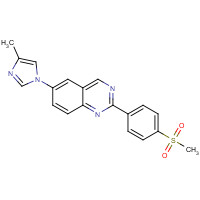 1201902-08-0 6-(4-methylimidazol-1-yl)-2-(4-methylsulfonylphenyl)quinazoline chemical structure