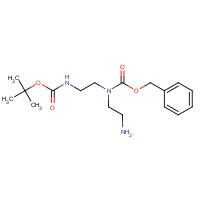 1019333-29-9 benzyl N-(2-aminoethyl)-N-[2-[(2-methylpropan-2-yl)oxycarbonylamino]ethyl]carbamate chemical structure