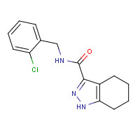 1206726-45-5 N-[(2-chlorophenyl)methyl]-4,5,6,7-tetrahydro-1H-indazole-3-carboxamide chemical structure