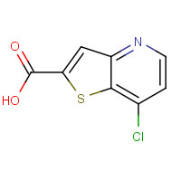 596793-57-6 7-chlorothieno[3,2-b]pyridine-2-carboxylic acid chemical structure