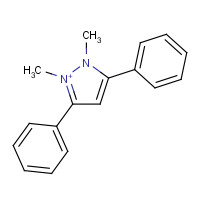 49866-87-7 1,2-dimethyl-3,5-diphenylpyrazol-1-ium chemical structure