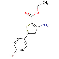 91076-96-9 ethyl 3-amino-5-(4-bromophenyl)thiophene-2-carboxylate chemical structure