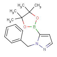 1362243-50-2 1-benzyl-5-(4,4,5,5-tetramethyl-1,3,2-dioxaborolan-2-yl)pyrazole chemical structure
