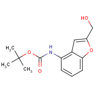 503621-01-0 tert-butyl N-[2-(hydroxymethyl)-1-benzofuran-4-yl]carbamate chemical structure