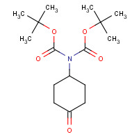 868528-95-4 tert-butyl N-[(2-methylpropan-2-yl)oxycarbonyl]-N-(4-oxocyclohexyl)carbamate chemical structure