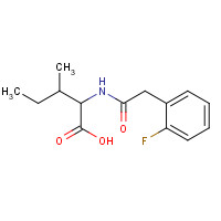 1101832-85-2 2-[[2-(2-fluorophenyl)acetyl]amino]-3-methylpentanoic acid chemical structure