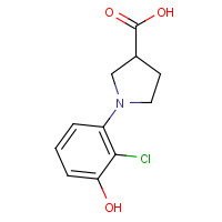 925233-24-5 1-(2-chloro-3-hydroxyphenyl)pyrrolidine-3-carboxylic acid chemical structure