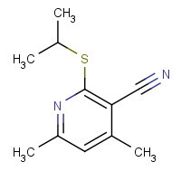 690632-78-1 4,6-dimethyl-2-propan-2-ylsulfanylpyridine-3-carbonitrile chemical structure