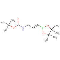 1374106-06-5 tert-butyl N-[3-(4,4,5,5-tetramethyl-1,3,2-dioxaborolan-2-yl)prop-2-enyl]carbamate chemical structure